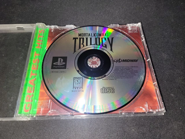 MORTAL KOMBAT TRILOGY Greatest Hits sony PLAYSTATION 1 PS1 Ex + NM