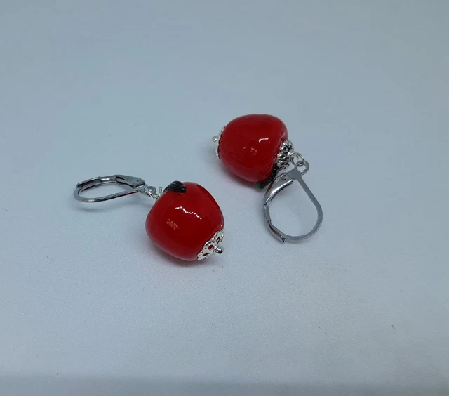 Boucles d'oreilles Grenat et Argent