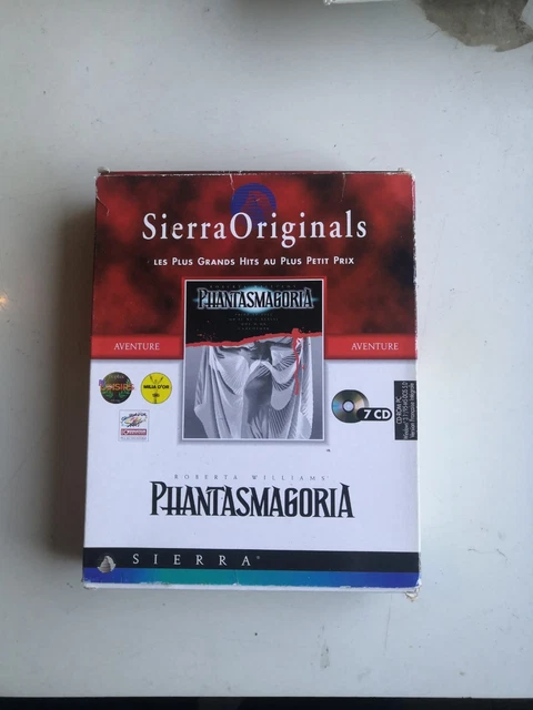 Jeu PC Phantasmagoria Obsessions Fatales - Big Box Complète Version Française - Très Bon état, Collector