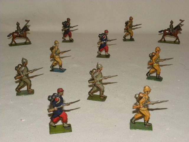Jouet Ancien Soldat Allemand – Tôle Litho – Figurine Miniature – Occasion