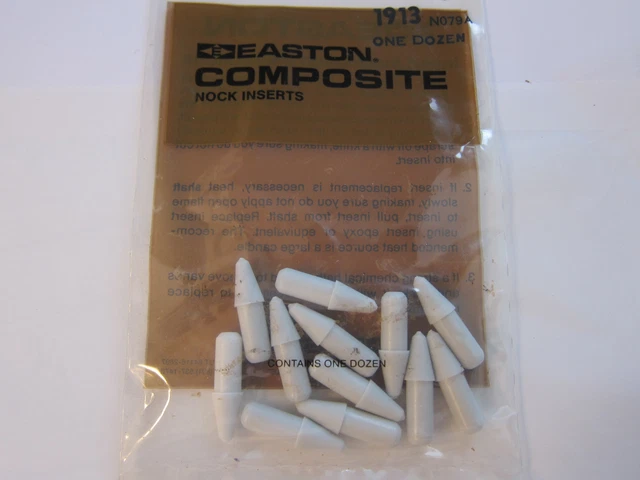 NEW Easton Composite Nock Inserts 1913 1 Dozen Arrow Archery LOTS More Listed