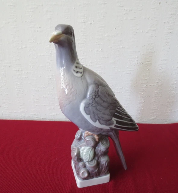 Large Royal Copenhagen H.painted Porcelain Falcon Bird Figurine # 91 D