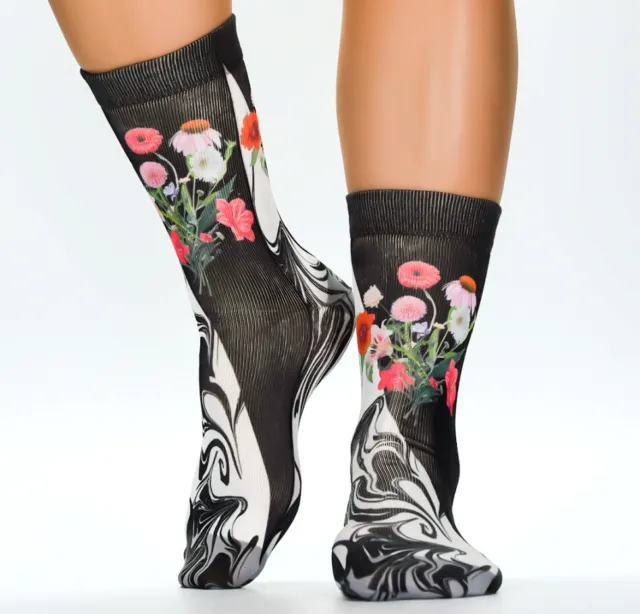 Damen WIGGLESTEPS Socken - ONE SIZE (Gr. 36/40) - Motiv: 04091 - Bi Color Look