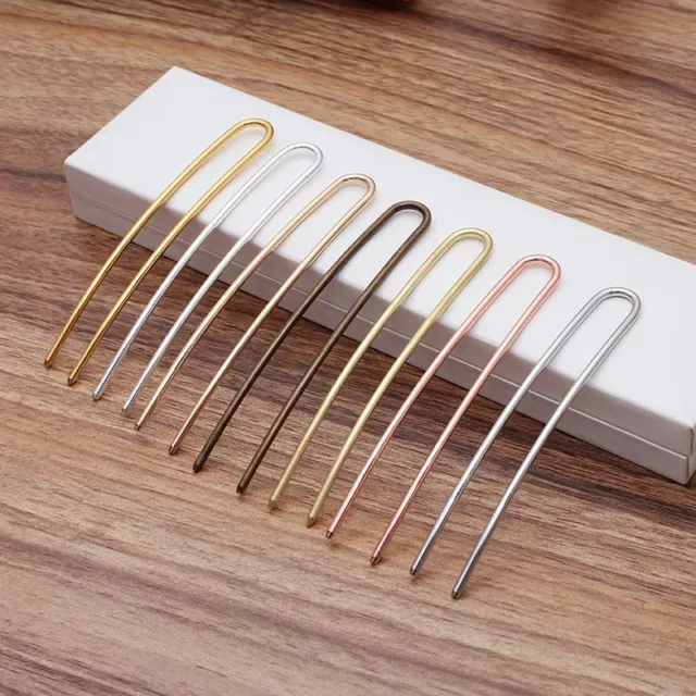 Clip Fork Hairpin -100x3MM Metal Hair Colet U Shape Pin Hairclip Accessories 5PC