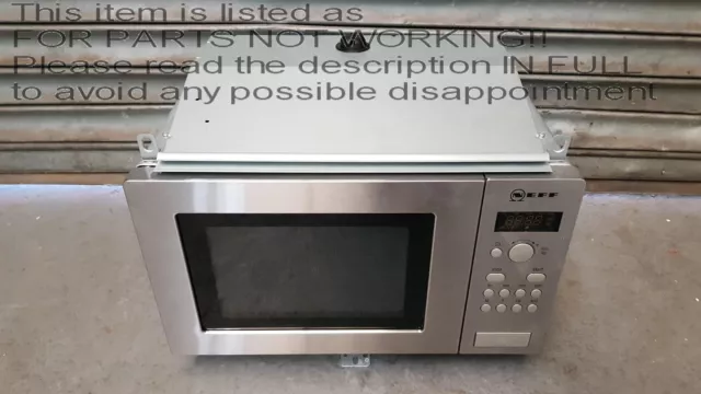 NEFF H53W50N3GB BUILT in 17l Microwave Stainless Steel 75.00