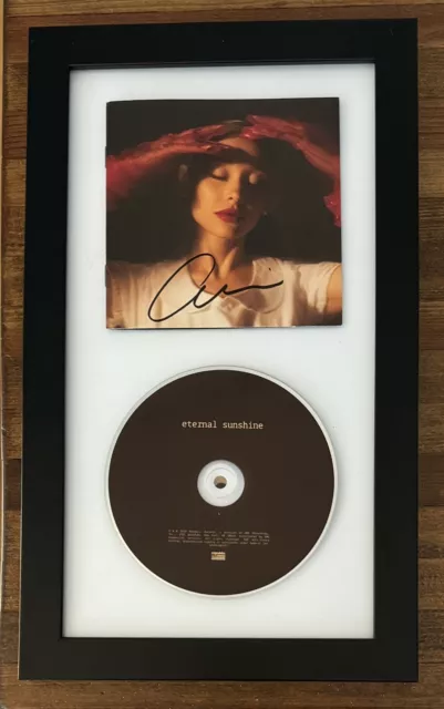 SIGNED FRAMED Ariana Grande Eternal Sunshine CD Autographed BAS Beckett COA Hot!