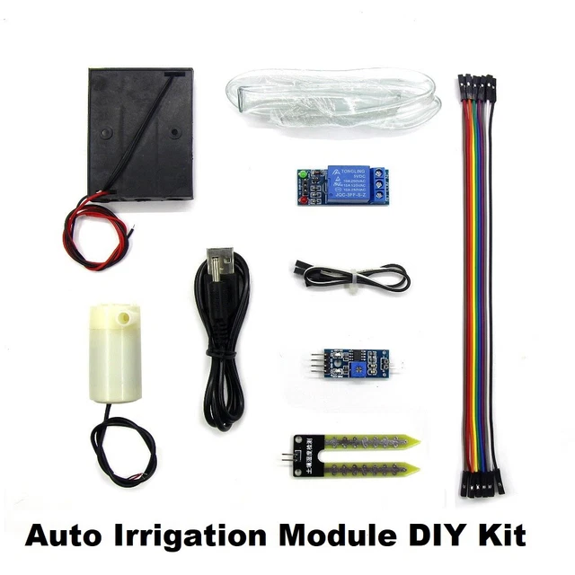 AUTOMATIC WATERING IRRIGATION System Soil Moisture Sensor Pump Module ...