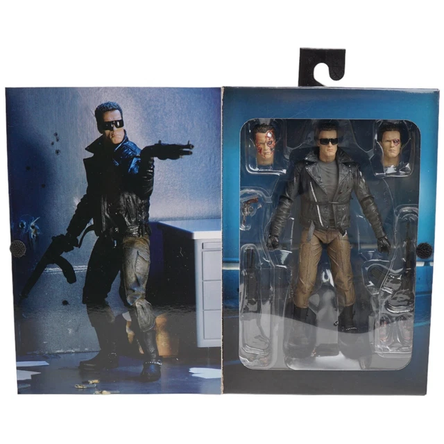 New 2015 NECA The Terminator 7" Ultimate T-800 Police Station Assault Figure