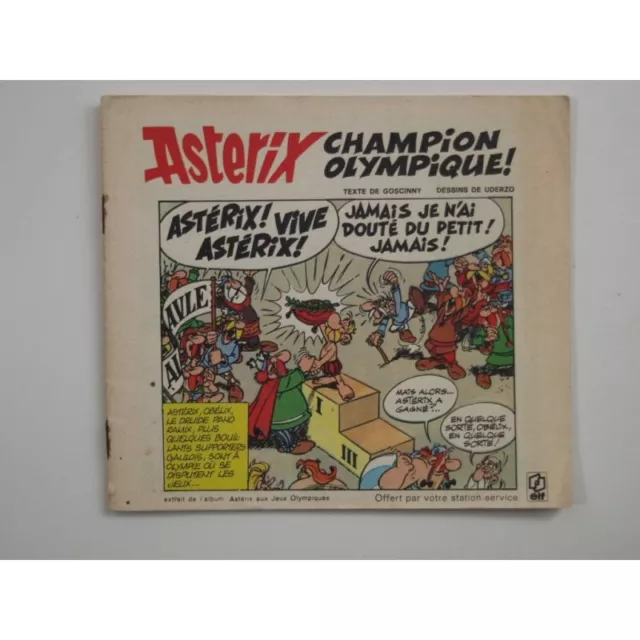 GOSCINNY, UDERZO : Astérix Champion olympique. Publicité Elf