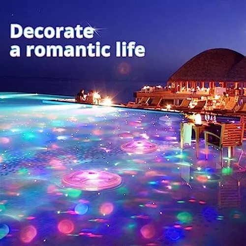 LED Bath Lights Colorful Floating Pool Tub Light RGB Hot Tub Disco Light 2