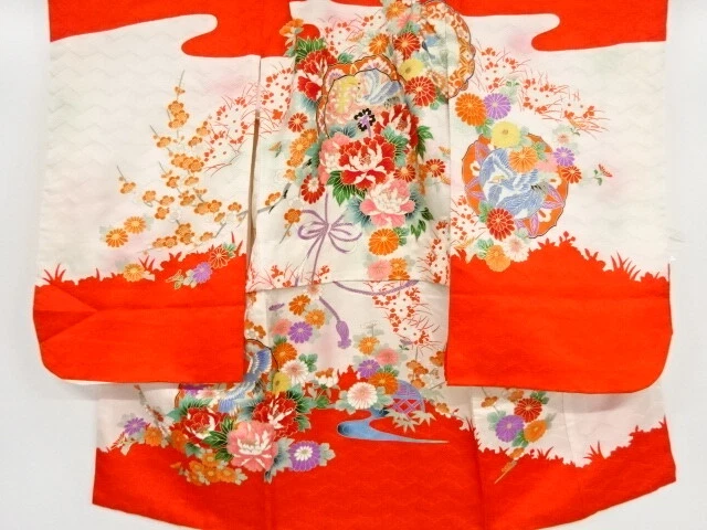 38971# Japanese Kimono / Kimono For Girls / Mirror With Flower