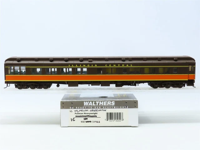 HO Walthers Proto 932-10466 IC Illinois Central Solarium Observation Passenger