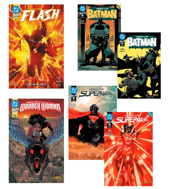 ABSOLUTE DC-PACK: ABSOLUTE Batman, Absolute Flash, Superman 1+2 ...
