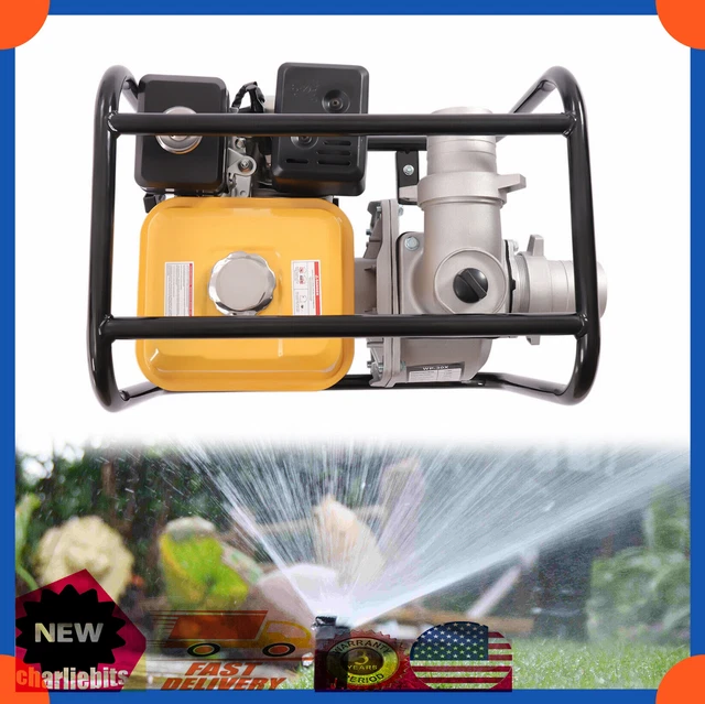 3" HP 4-Stroke Gas Powered Semi-Trash Water Pump High-Pressure Transfer Pump USA