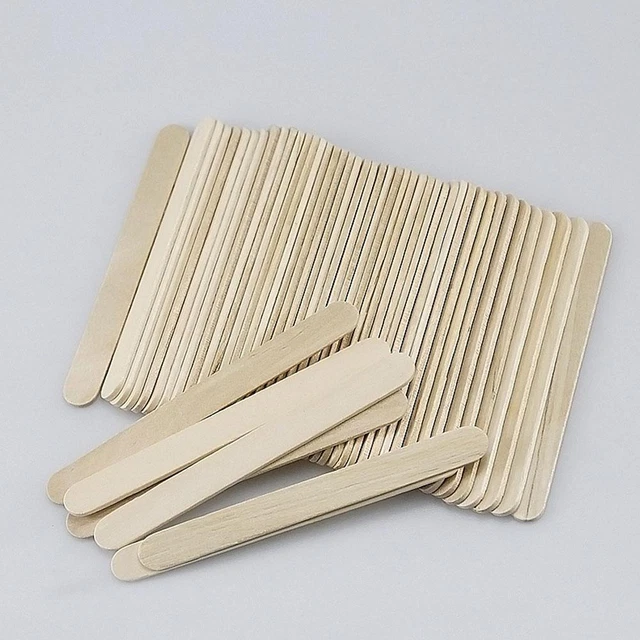 1/10/50PCS 114mm Wooden Lolly Sticks Cake Food Dowel For DIY Craft S0K9