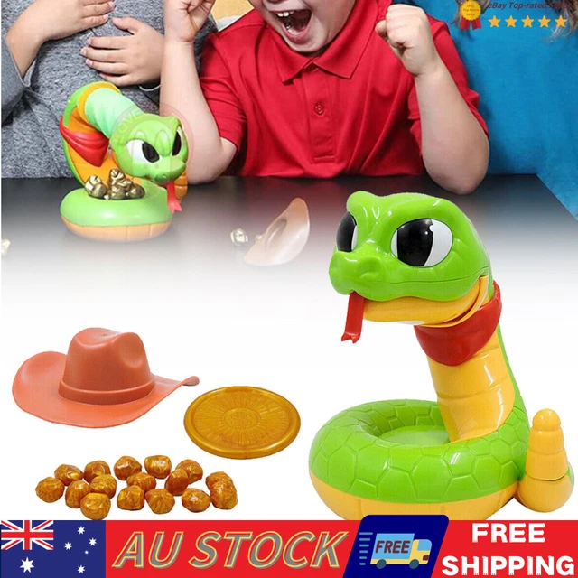 Cartoon Electric Rattlesnake Toys Decompression Snake Head Pop-up Party Game AU