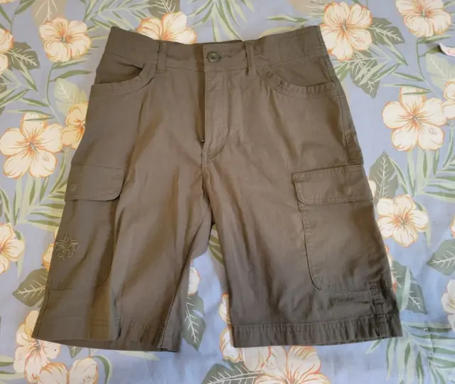 Official Boy Scout Uniform Canvas Shorts Olive Green- Size 12- Scouts