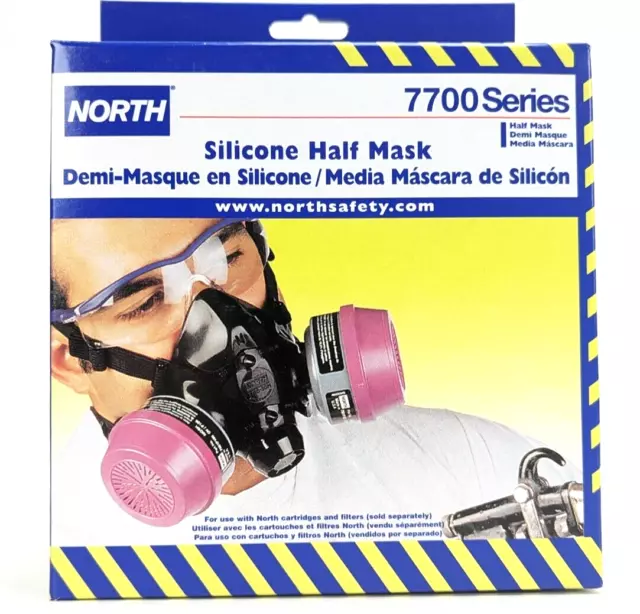 Honeywell North 7700 Series Half Face Respirator (7700-30M) - Size: Medium *NEW*