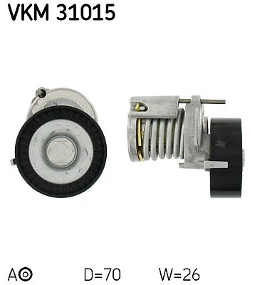 Poulie-tendeur courroie SKF VKM 31015 pour AUDI SEAT SKODA VOLKSWAGEN
