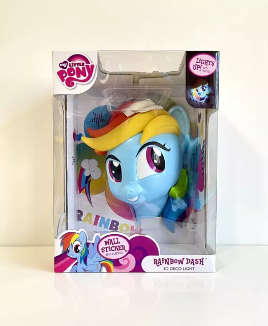 My Little Pony "Rainbow Dash" 3D Deco LED Wall Mountable Light ~ NEW