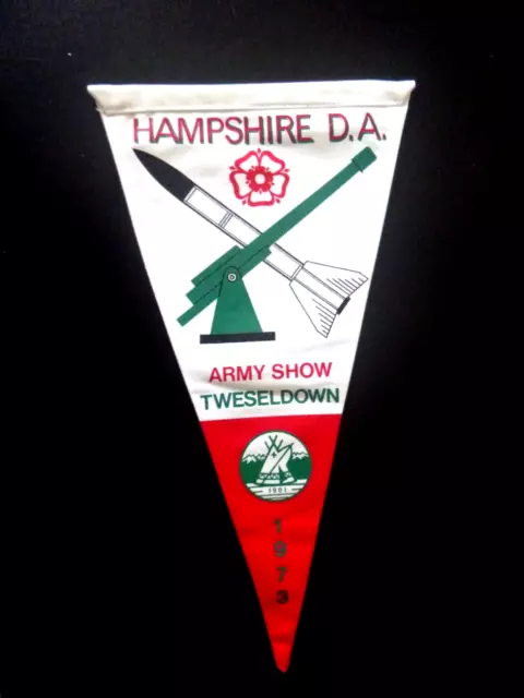 Vintage Camping Club Of Great Britain Banner Pennant Army Show Tweseldown 1973