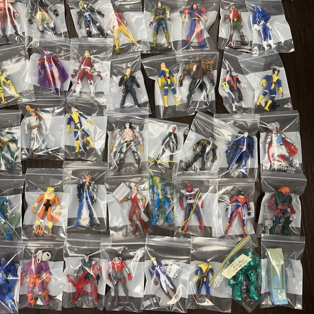 Marvel X-men Lot Of 72 Figures 1990’s Toy Biz Animated 3