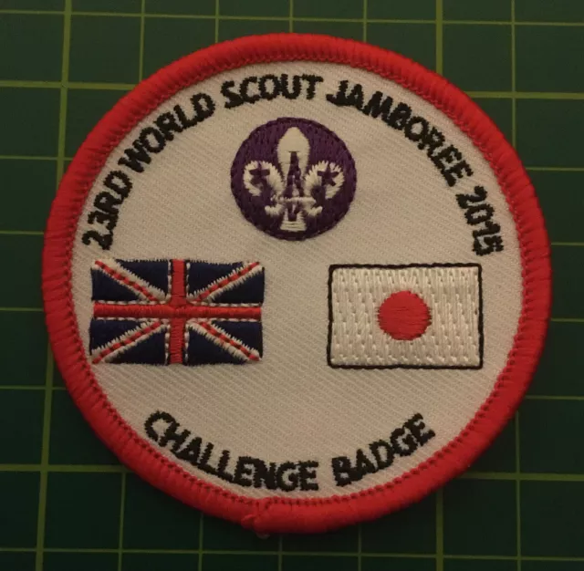 23rd World Scout Jamboree 2015 Uk Challenge Badge Patch Sew On Camp Blanket