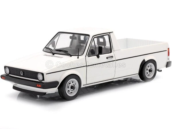 1982 Volkswagen VW Caddy MK1 Custom PickUp Blanco 1:18 Solido S1803501
