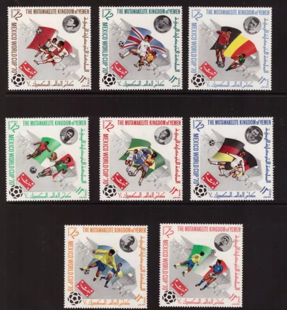 Yemen 1970 Football set mint MNH stamps