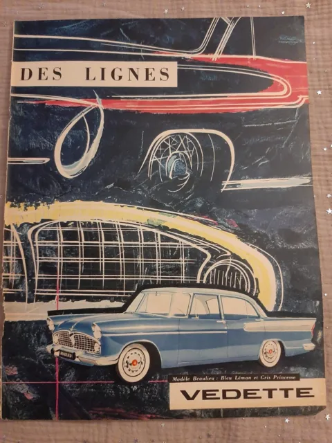 Publicité de presse ancienne Simca de 1958 - Old paper advertisement