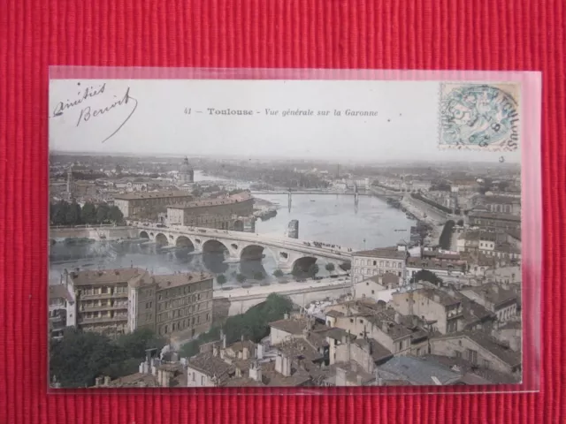 Cpa Written Toulouse Stamp General View Of The Garonne 31 High Garonne