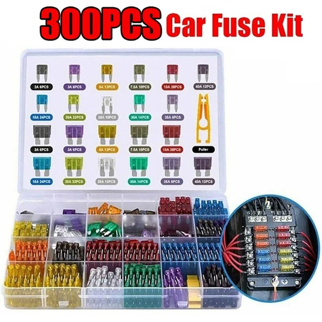 Ensemble de fusibles lame de voiture fiable 300 pi??ces kit assortiment mini et