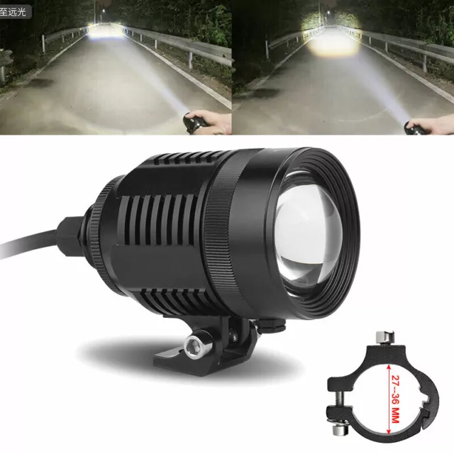 30W Motorcycle Spot light LED Work Light Bar Adjust Laser Driving Fog Pod Boat