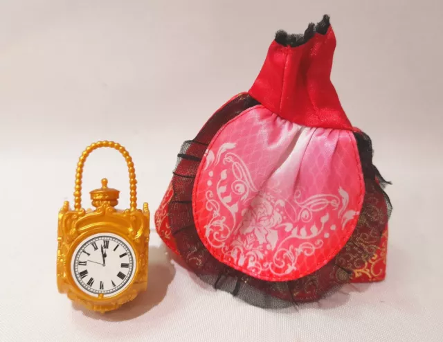 Ever After High - Apple White Dress & Ashlynn Ella Clock Bag - DEL60