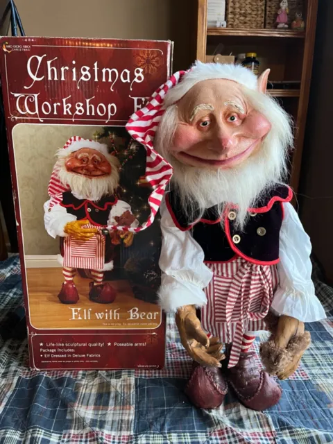 RARE Vintage Christmas Workshop 28” Elf Statue Figure Mario Chiodo Studios