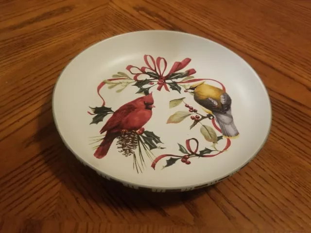 Lenox Bowl Cardinal Winter Greetings Everyday Serving Bowl 9"