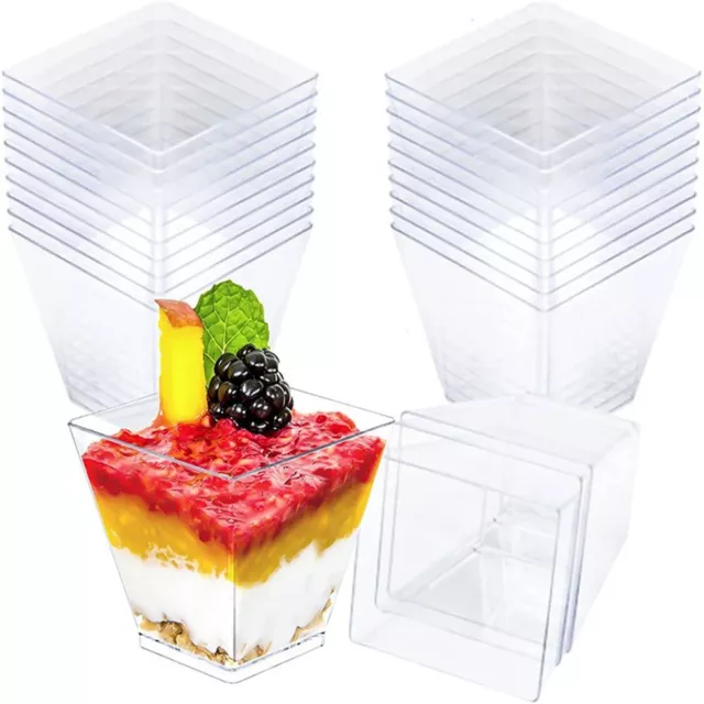 Container Transparent Pastry Tools Disposable Cups Dessert Cup Mousses