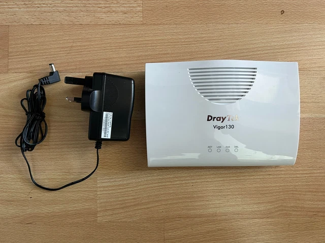 DRAYTEK VIGOR 130 ADSL2+/VDSL2 (FTTC/BT Infinity) Ethernet Modem PPPoE ...
