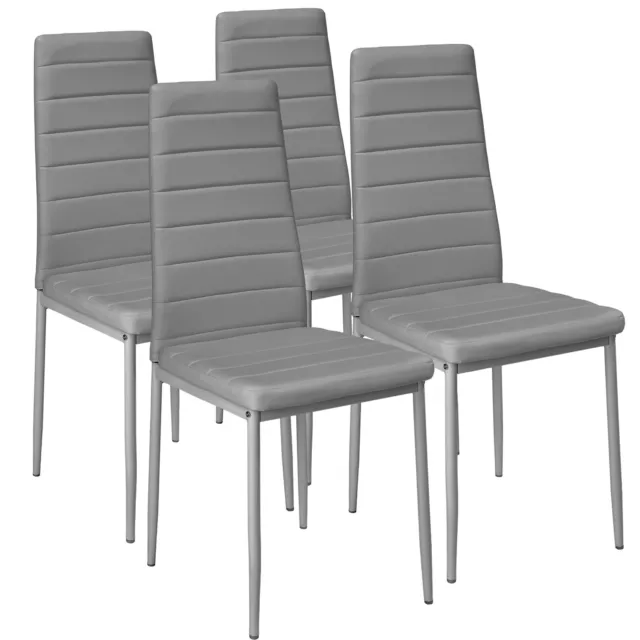 4x Chaise de salle à manger ensemble salon design chaises cuisine neuf noir