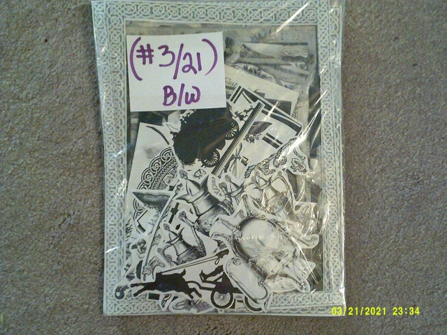 (#3/21) Lote de Colección de Papel EPHMERA ARTESANÍA-SCRAPBOOK Alter Art Collage Diario