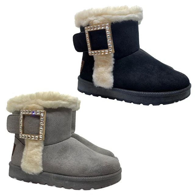 Pelosi Dopo Sci Pelo STIVALI MAMMUT CAMOSCIO Pelosi Pelliccia Pelo