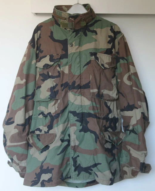 Cappotto da campo vintage Alpha Industries tempo freddo medio lungo mimetico M65