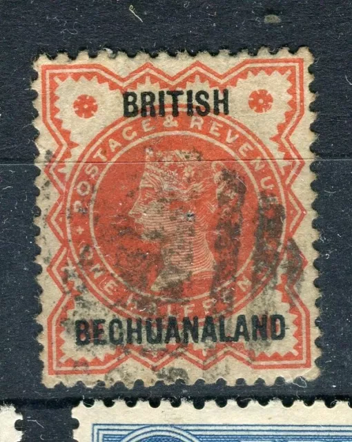 BECHUANALAND; 1890s classic QV Optd. issue fine used 1d. value