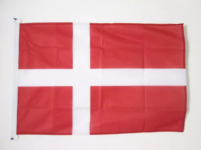 DRAPEAU DANEMARK 90x60cm - DRAPEAU DANOIS 60 x 90 cm Spécial Extérieur - DRAPEAU