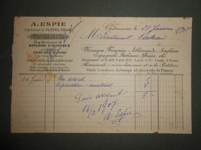 Ancienne Facture G. Niolet - Ch. Duquesnoy Niort - Métaux 1921