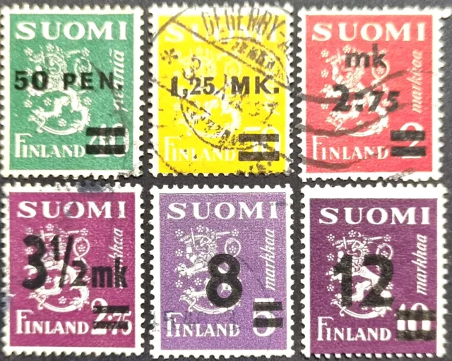 FINLAND Nice Mint & Used Overprinted And Surcharged Stamps as Per Photos