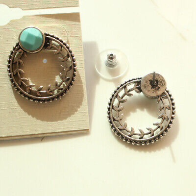 New Lucky Brand Faux Turquoise Stud Earrings Gift Vintage Women Party Jewelry 3
