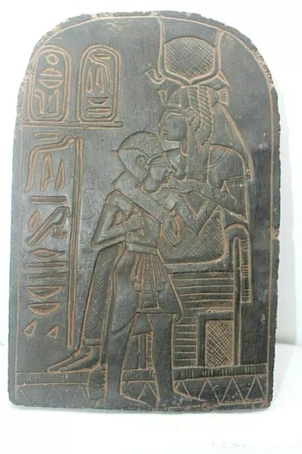 RARE ANCIEN ÉGYPTIEN ANTIQUE ISIS Infirmière Horus Stella Stela Egypte...