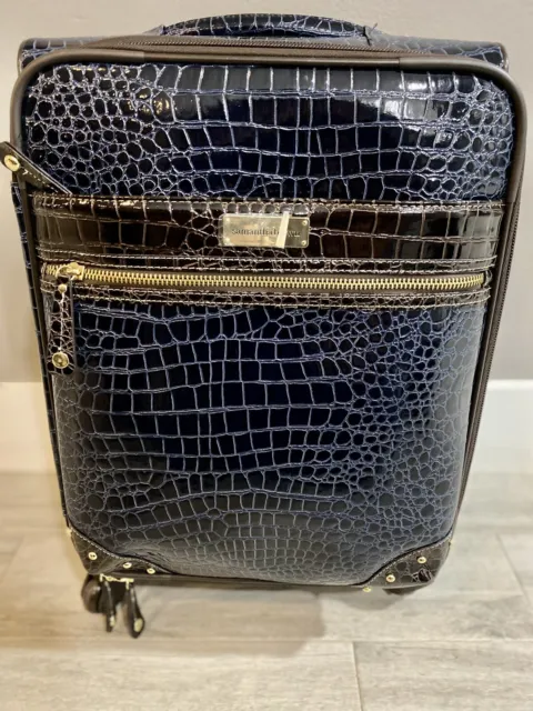 Samantha Brown Four Wheel Alligator Faux Suitcase