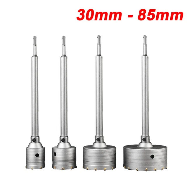 Heavy Duty Core Drill Bits Set SDS+ Rotary Hammer Masonry Drill Bits Hole Cutter
